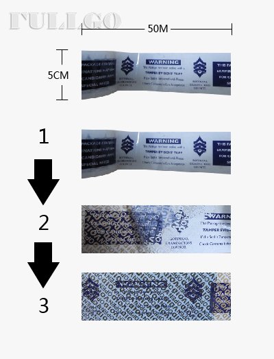 Fullgo Customized tamper seal tape best supplier bulk supplies