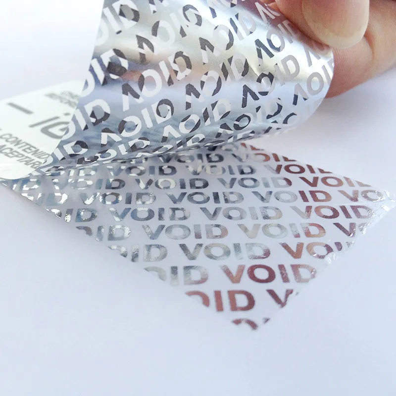 Fullgo Void Sticker Standard 'VOID' Revealing Words Tamper Proof