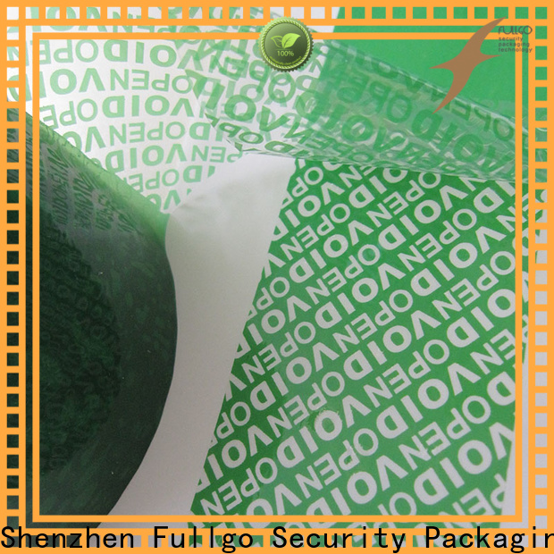 Fullgo Professional tamper evident security tape made in china best factory price