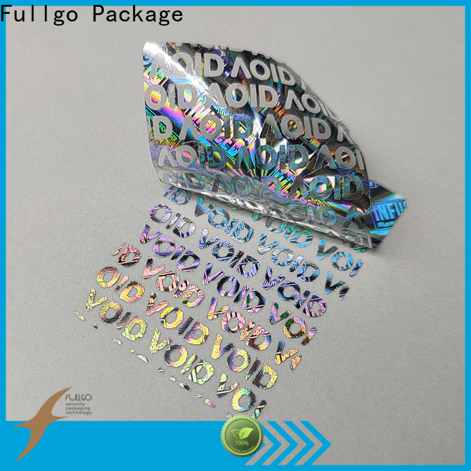 Worldwide tamper evident hologram with custom services company