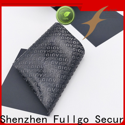 Fullgo Good Selling tamper proof security labels made in china fast delivery