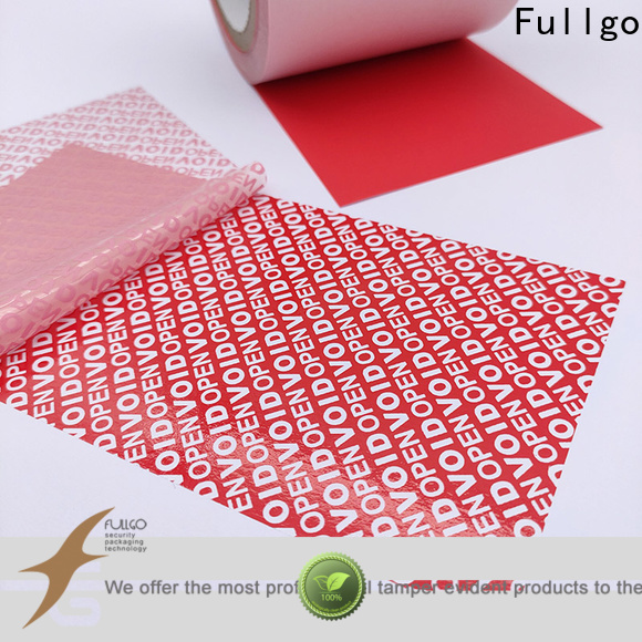 Fullgo Reliable tamper proof seal stickers supplier company