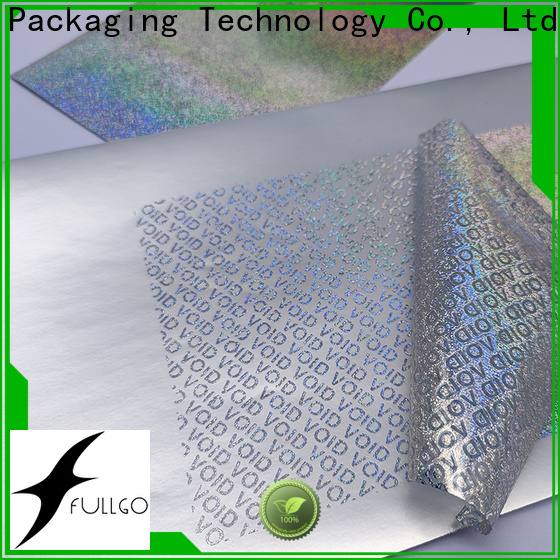Fullgo tamper proof sticker paper manufacturing company