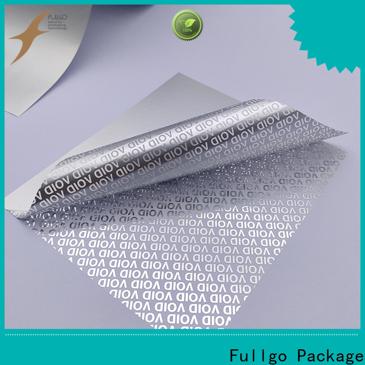 Fullgo Cost-effective tamper proof sticker paper with good price at sale