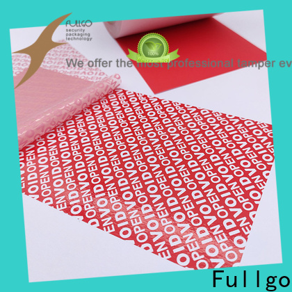 Fullgo Newest small tamper proof stickers manufacturing company