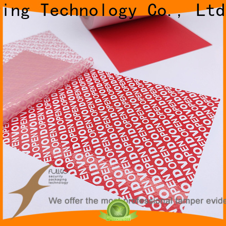 Fullgo tamper proof stickers with good price for wholesale