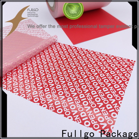 Fullgo small tamper proof stickers customized bulk production