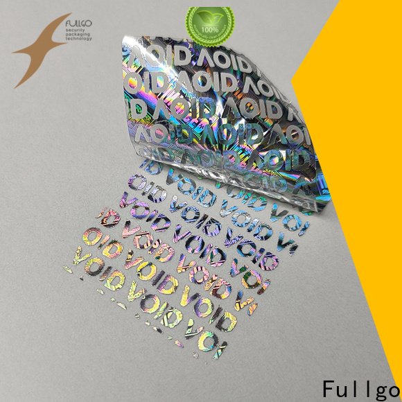 Fullgo Bepoke tamper proof stickers supplier for wholesale
