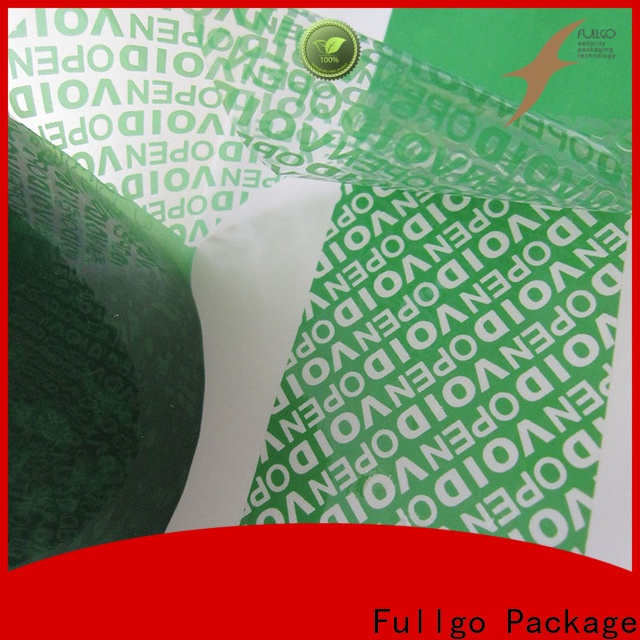 Fullgo packaging security tape factory direct supply for different industries