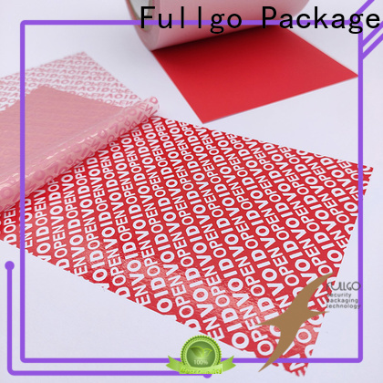 Fullgo Reliable custom tamper proof labels supplier for business