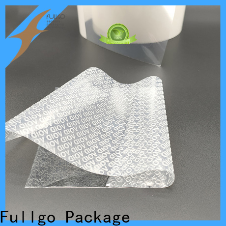 Fullgo tamper proof stickers factory direct supply company