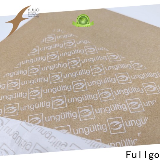 Fullgo tamper proof stickers factory price best factory price