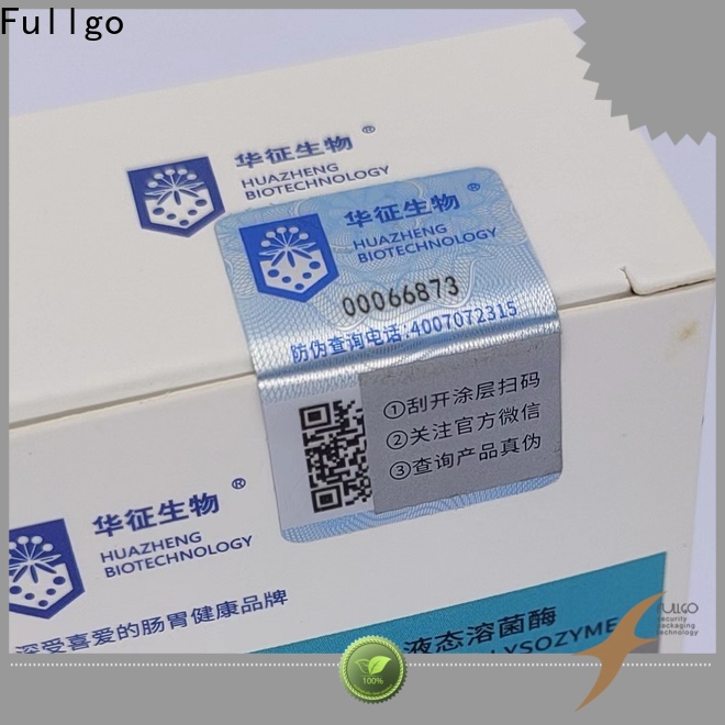 Fullgo Best Value custom tamper proof stickers from China bulk buy