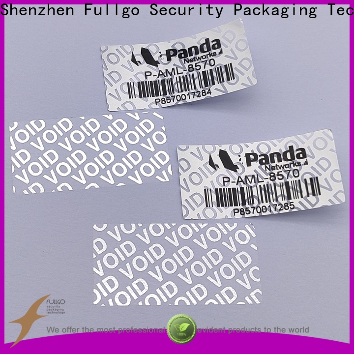Fullgo Cheapest tamper proof stickers made in china bulk production