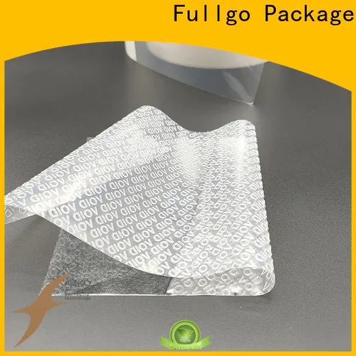 Fullgo New tamper proof seal stickers with custom services for wholesale