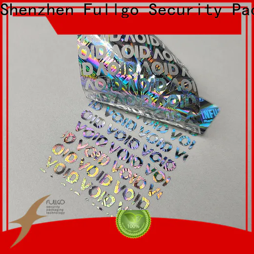 Fullgo Top hologram warranty sticker factory price for different industries