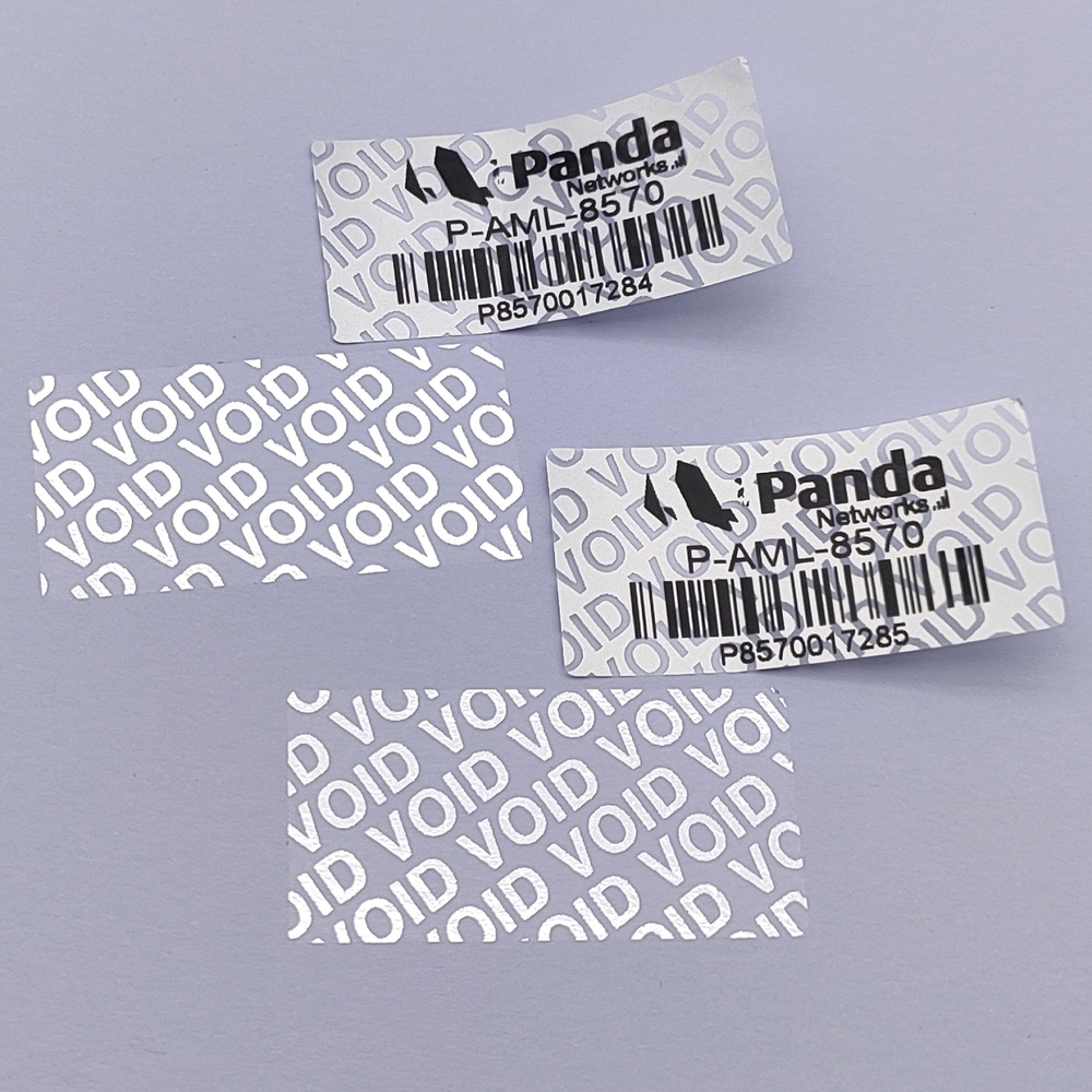 Void Label+Serial number&Barcode